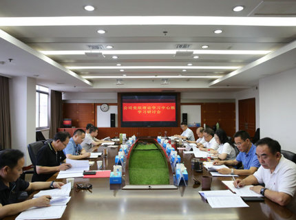 suncitygroup太阳集团公司党组理论学习中心组开展主题教育第四次集中学习研讨